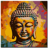 Malen nach Zahlen Goldener Buddha